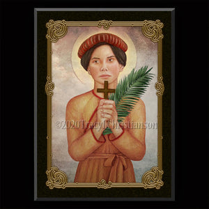 St. Agnes Le Thi Thanh Plaque & Holy Card Gift Set