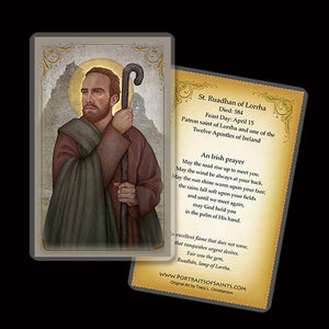 St. Ruadhan of Lorrha Holy Card