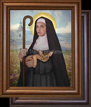 St. Gertrude of Nivelles Framed Art