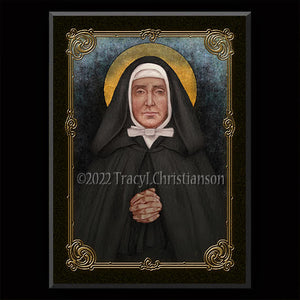 St. Jeanne Jugan Plaque & Holy Card Gift Set