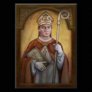 St. Thorlak Thorhallsson Plaque & Holy Card Gift Set