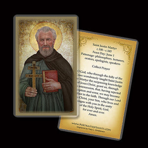 St. Justin Martyr Holy Card