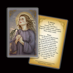 St. Bibiana Holy Card