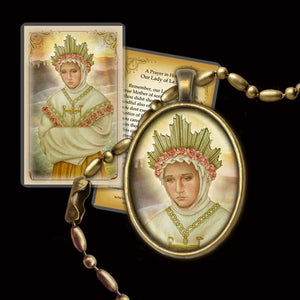 Our Lady of La Salette Pendant & Holy Card Gift Set