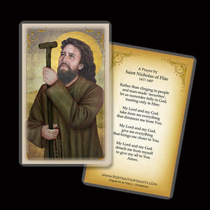 St. Nicholas of Flüe Holy Card