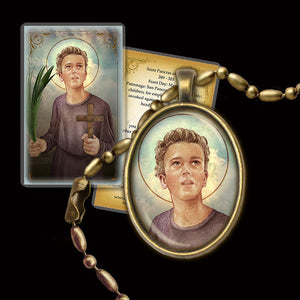 St. Pancras of Rome Pendant & Holy Card Gift Set