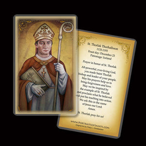 St. Thorlak Thorhallsson Holy Card