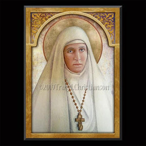 St. Elizabeth of Russia (St. Ella) Plaque & Holy Card Gift Set