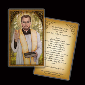 St. Antoine Daniel Holy Card