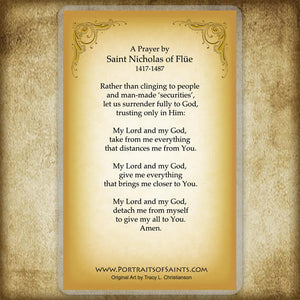 St. Nicholas of Flüe Holy Card