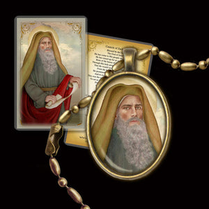 St. Zachariah Pendant & Holy Card Gift Set