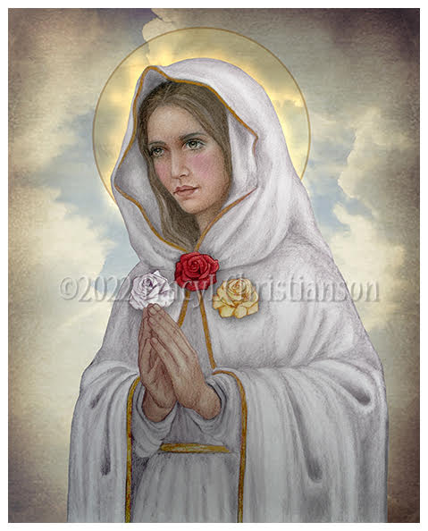 Rosa Mystica (Mystical Rose) Print - Portraits of Saints