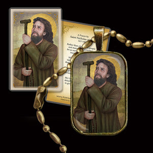 St. Nicholas of Flüe Pendant & Holy Card Gift Set