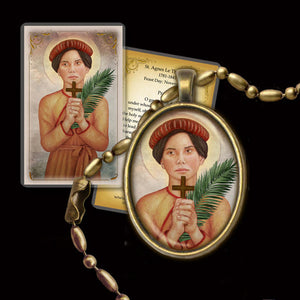 St. Agnes Le Thi Thanh Pendant & Holy Card Gift Set
