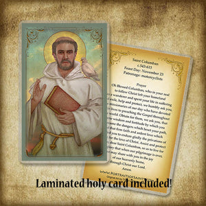 St. Columban Plaque & Holy Card Gift Set