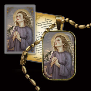 St. Bibiana Pendant & Holy Card Gift Set