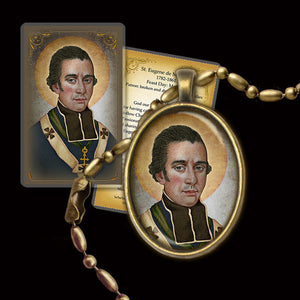 St. Eugene de Mazenod Pendant & Holy Card Gift Set