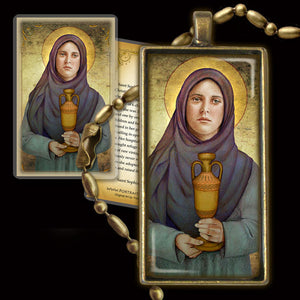 St. Sophia, Mother of Orphans Pendant & Holy Card Gift Set