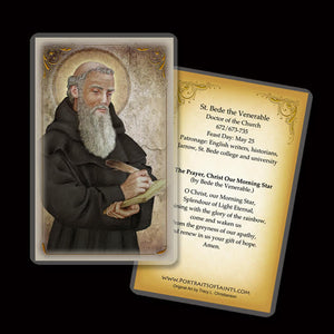 St. Bede the Venerable Holy Card