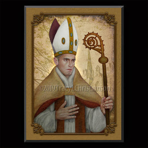 St. Thomas of Villanova Plaque & Holy Card Gift Set