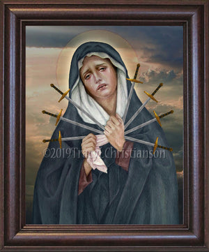 Seven Sorrows of Our Lady Framed