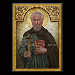 St. Justin Martyr Plaque & Holy Card Gift Set