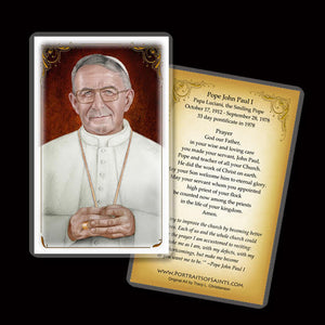 Pope John Paul I Holy Card