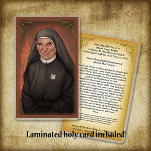 Mother Thecla Merlo Pendant & Holy Card Gift Set