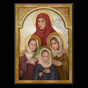 St. Sophia the Martyr Plaque & Holy Card Gift Set