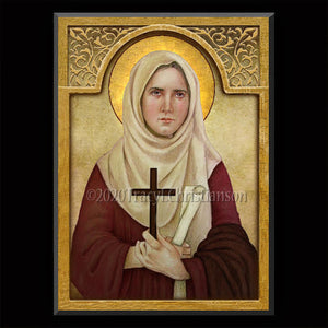 St. Phoebe Plaque & Holy Card Gift Set