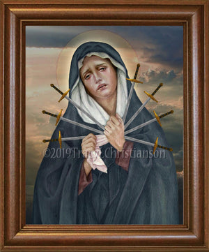 Seven Sorrows of Our Lady Framed