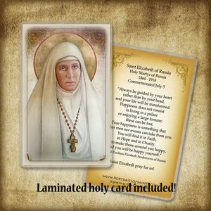 St. Elizabeth of Russia (St. Ella) Pendant & Holy Card Gift Set