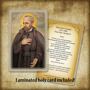 St. John Leonardi Plaque & Holy Card Gift Set