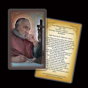 St. Alphonsus Maria de' Liguori (B) Holy Card