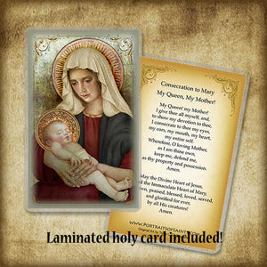Madonna & Child (B) Pendant & Holy Card Gift Set