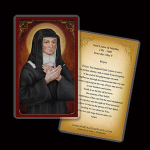 St. Louise de Marillac Holy Card