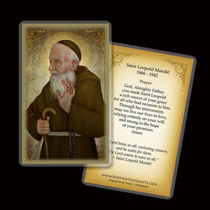 St. Leopold Mandic Holy Card