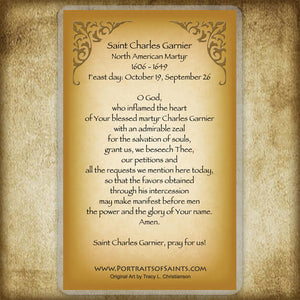 St. Charles Garnier Holy Card