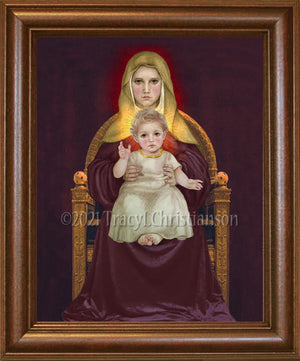 Madonna & Child (Q) Framed