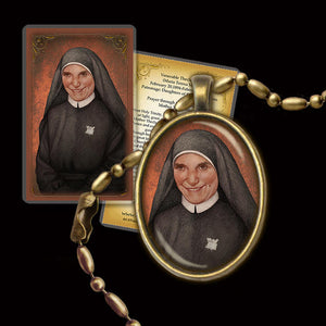 Mother Thecla Merlo Pendant & Holy Card Gift Set