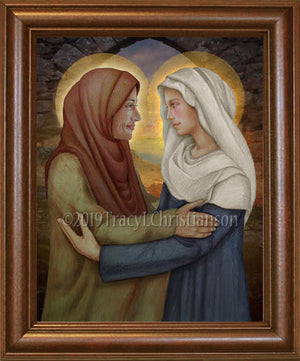 The Visitation of the Blessed Virgin Mary to St. Elizabeth Framed