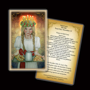 St. Lucia Holy Card