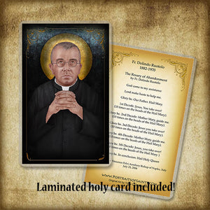 Fr. Dolindo Ruotolo Plaque & Holy Card Gift Set