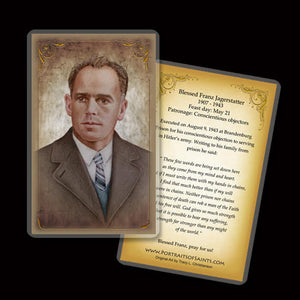 Bl. Franz Jagerstatter Holy Card