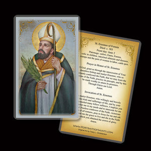 St. Erasmus of Formia Holy Card