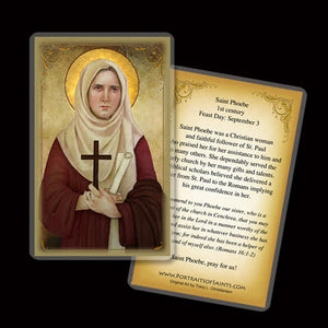 St. Phoebe Holy Card