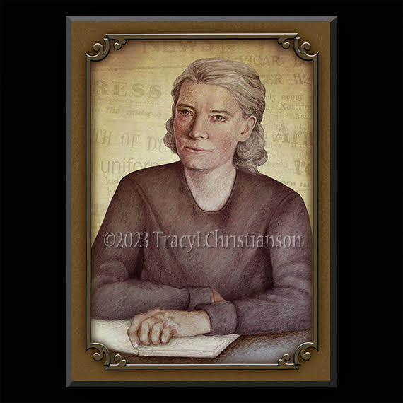 Dorothy Day Plaque & Holy Card Gift Set - Portraits of Saints