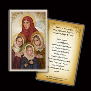 St. Sophia the Martyr Holy Card