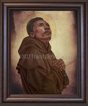 St. Benedict the Moor Framed Art