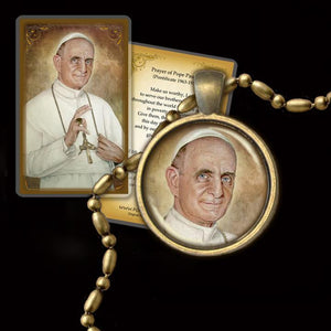 Pope St. Paul VI Pendant & Holy Card Gift Set